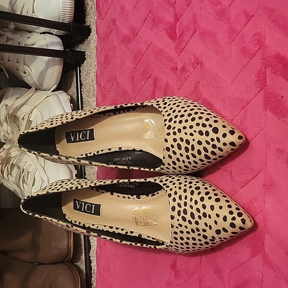 VICI leopard print heels NWOT - Picture 1 of 2
